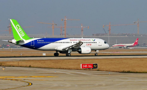 C919整體外觀。圖片來源：新華網(wǎng)